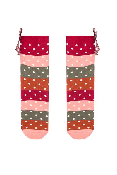 Penti Block Patterned Bow Socks