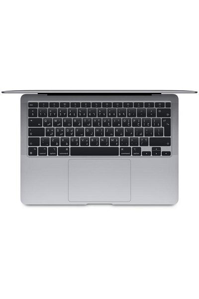 Apple ماك بوك اير 13 بوصة، M1، وحدة معالجة مركزية 8 نواة، وحدة معالجة رسومية 7 نواة، 256 جيجابايت، رمادي فضائي، 2020، إنجليزي/عربي، الإمارات العربية المتحدة