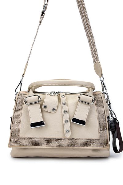 Tamer Tanca Women's Vegan Beige Shoulder Bag