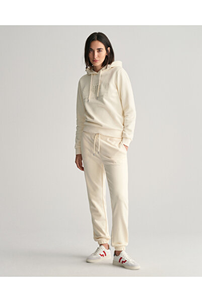 Gant Kadın Beyaz Regular Fit Eşofman Altı