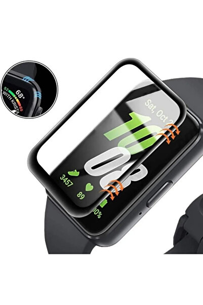 Techmaster Samsung Galaxy Fit 3 R390 Uyumlu 3D Cam Full Ekran Koruyucu