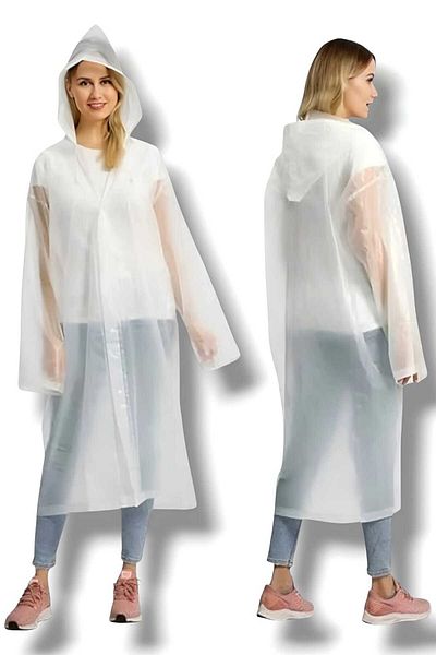 Uniquetrenders Γυναικείο αντιανεμικό αδιάβροχο Eva Rain Coat με κουκούλα