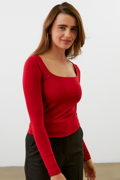 urban focus Square Neck Long Sleeve Body
