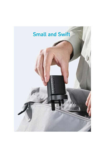 Anker شاحن حائط 336 بقوة 67 وات، PD مزدوج، منفذ شحن 3 في 1، Active Shield 2.0، تقنية GaN، أسود