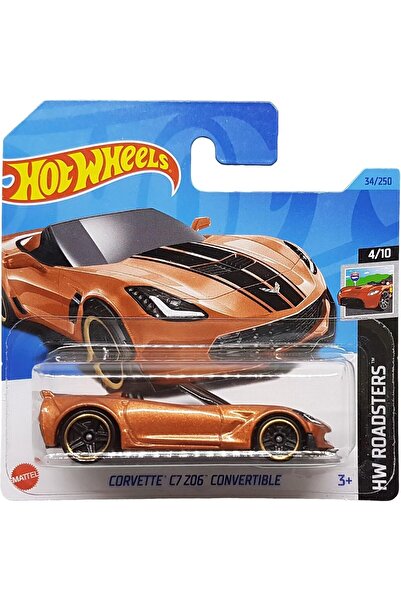 HOT WHEELS Corvette C7 Z06 Convertible - Hw Roadsters 4/10 - Hkk10 - Short Ca...