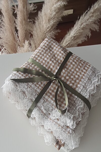 İnciShop KAHVERENGİ PÖTİKARE MASA ÖRTÜSÜ,SOFRA BEZİ, PİKNİK ÖRTÜSÜ 170X170