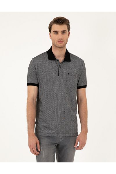 Pierre Cardin Μαύρο μπλουζάκι Regular Fit 50288681-VR046