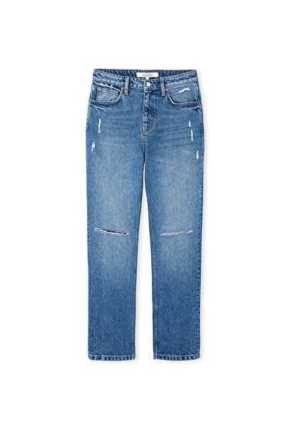 İpekyol Wide Leg Fit Jean Trousers - Antique Effect