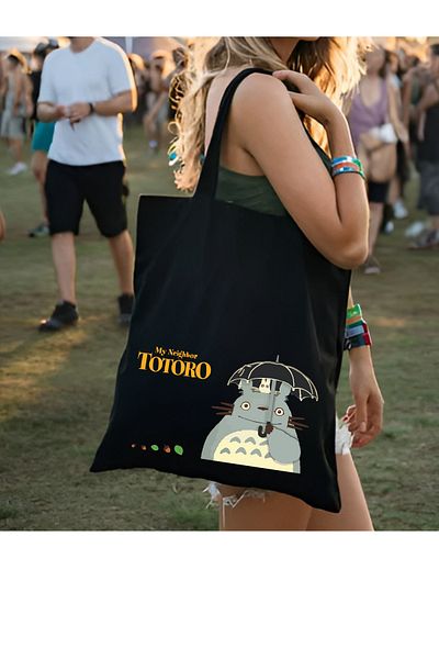 Cemira Geantă Totoro Anime Y2k Unisex - Pânză Pinteret, Street și School Scan