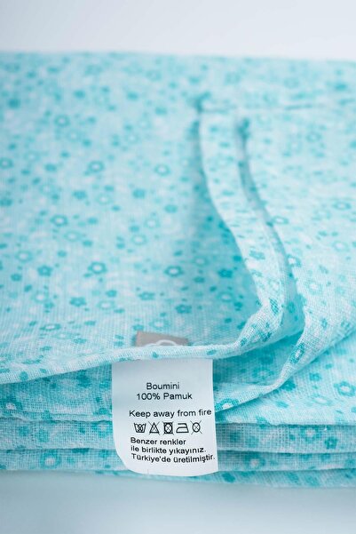 Boumini Muslin Cover 120X120 cm Muslin Green Verbena