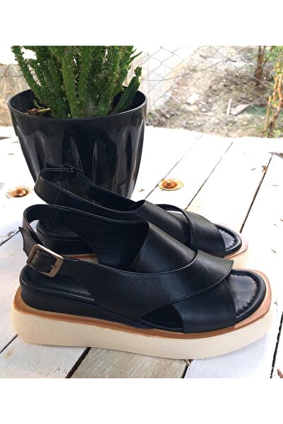 Bulldozer 231825-2 Жіночі сандалі на щодень з товстою підошвою з натуральної ...