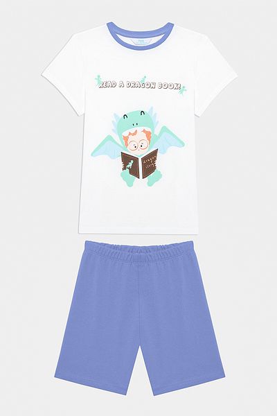 Penti Boy - Dragon Book 2-Piece Colorful Pajama Set