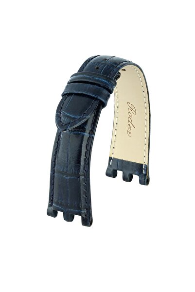 RODER حزام جلد R4118s - أزرق داكن - 22 ملم