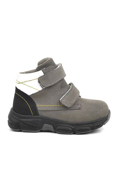 Rakerplus Genuine Leather Gray Nubuck Baby Sports Boots