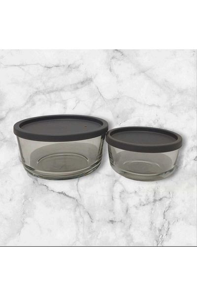LAV Feyzade - 380 Cc and 800 Cc Storage Container (1 Pc) with Anthracite Lid