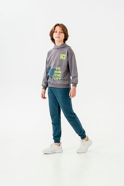 Mışıl Kids طقم بدلة رياضية للأولاد من We Run The City مع تفاصيل طباعة الساق