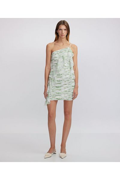 İpekyol Mini Dress - Ruffle Stripe Detail