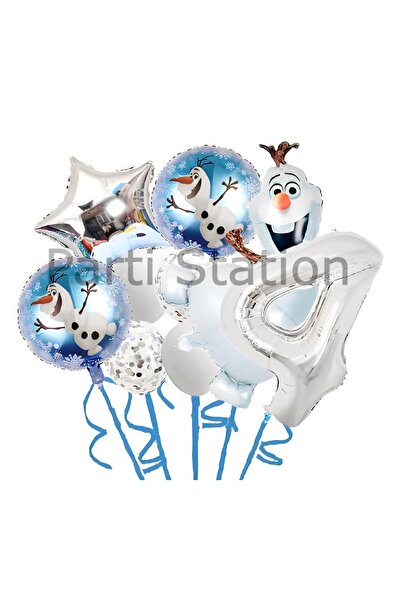 Parti Station Karlar Ülkesi Frozen Elsa Olaf 4 Yaş Balon Set Frozen Elsa Olaf...