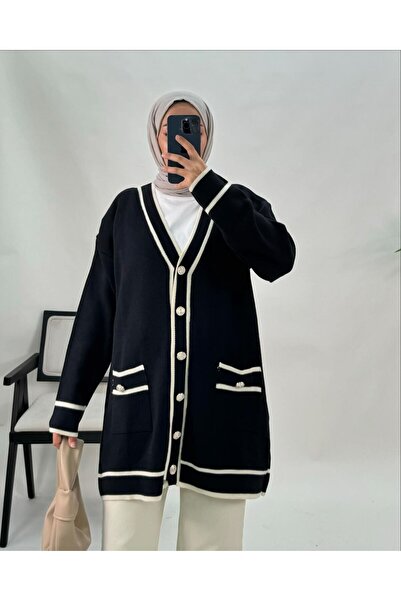 AVSARWEAR سترة تريكو مفصلة بأزرار ذهبية