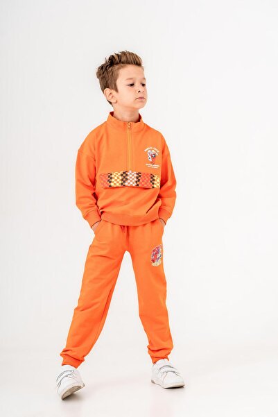 Mışıl Kids طقم بدلة رياضية للأولاد - طباعة طاقم مونستا