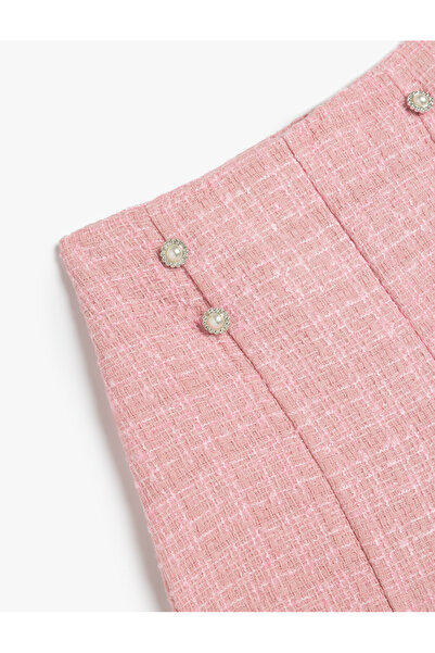 Koton Cep Detaylı Beli Lastikli Tüvit Şort