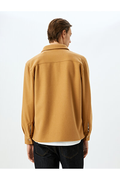 Koton Hemdjacke aus Viskose-Mischung mit Taschendetail