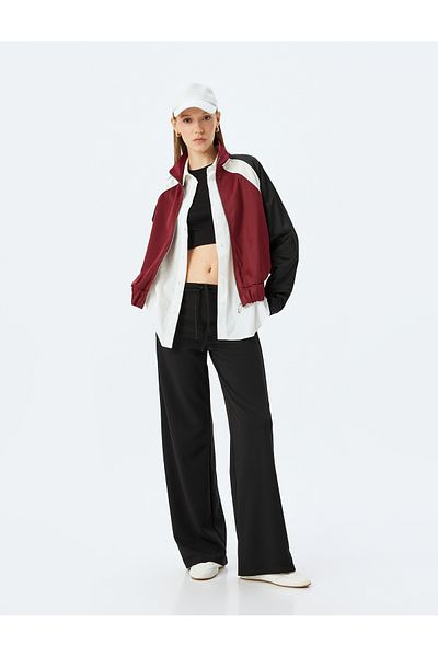 Koton Wide Leg Tie Waist Comfortable Fit Trousers