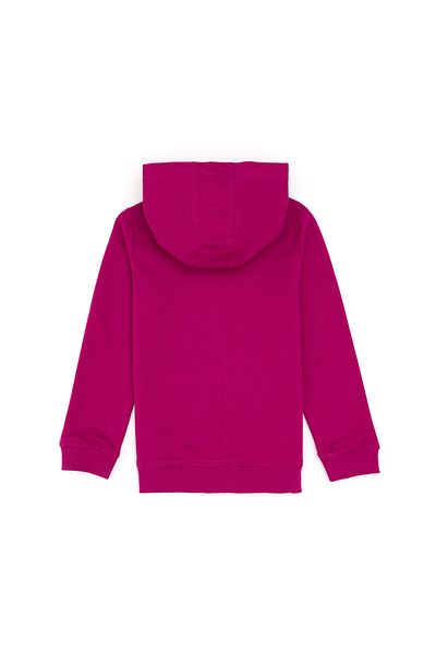 U.S. Polo Assn. Girl's Fuchsia Zippered Basic Sweatshirt 50296390 -Vr023