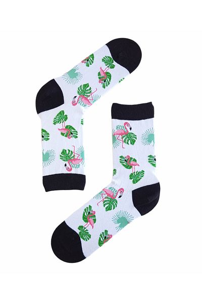 daphne studio Unisex Retro Watermelon Pink Pink Socks Patterned Socket Knee Bag