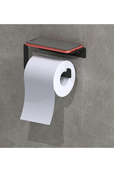 Genel Markalar Modern Metal 3'lü Set Raflı Banyo Havlu Askılığı-rolu Havlu Askılığı -tuvalet Kağıtlığı