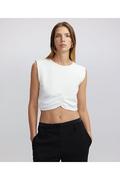 İpekyol Μείγμα υφασμάτων - Crop T-Shirt