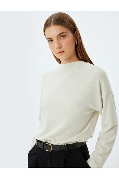 Koton Women's Ecru Sweater - 5Wak50005Ek Model