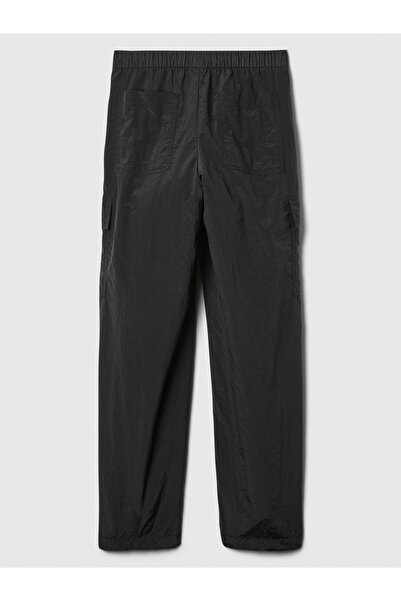GAP Kadın Siyah GapFit Crinkle Paraşüt Pantolon