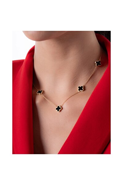YCL JEWELLERY 5'li Altın Yonca Kolye