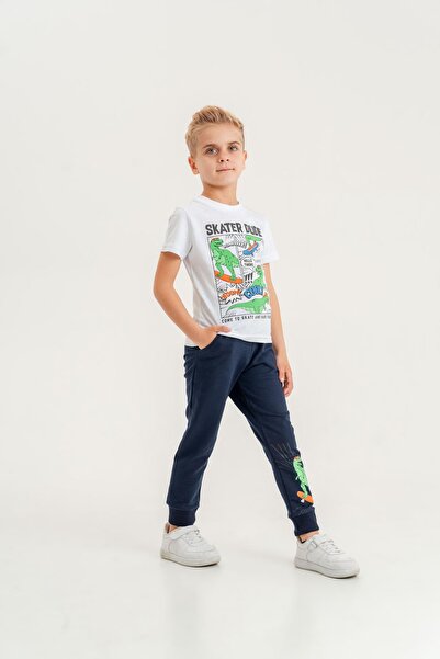 Mışıl Kids Set de trening pentru băieți cu imprimeu Skater Dude