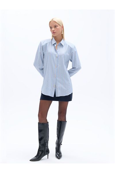 Nocturne Padded Striped Shirt