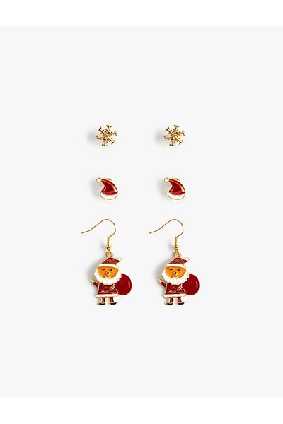 Koton New Year's Themed Earrings Set of 3
