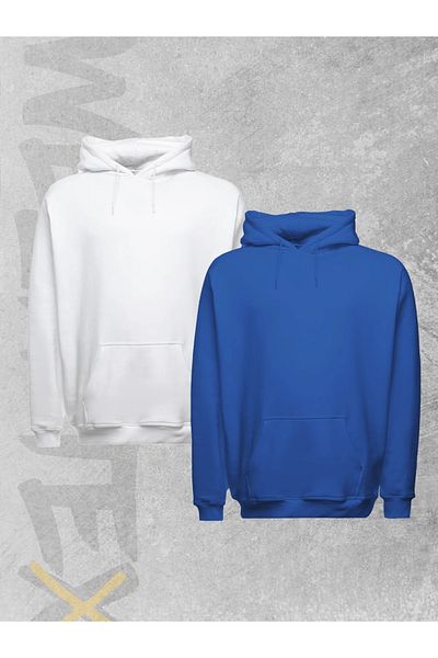 WEARTEX 2 Pack Unisex Oversize Hooded Sweatshirt