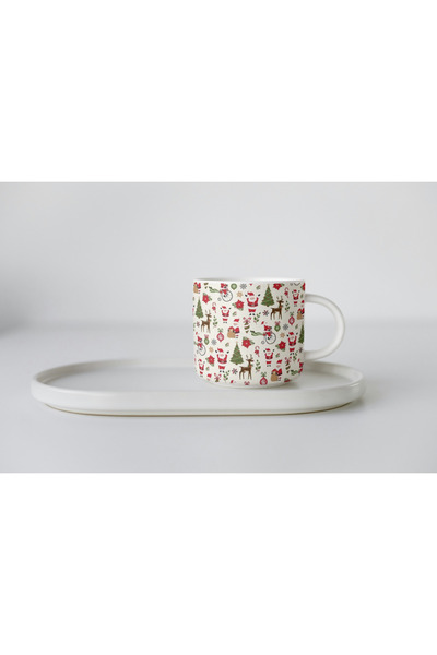 EYBaskı Tasarım Porcelain Christmas Christmas Themed Nescafe Cup