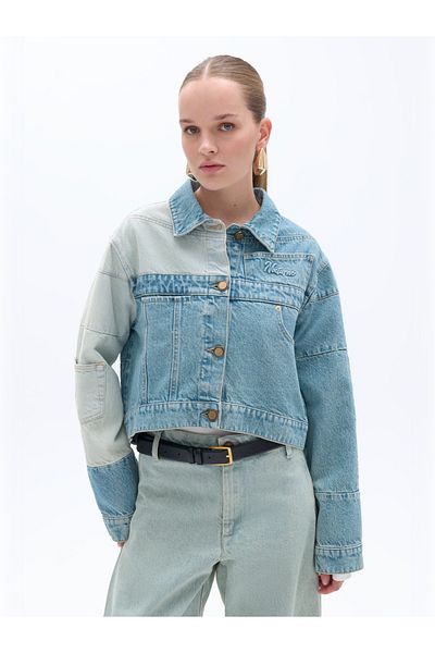 Nocturne Colorblock Jean Jacket