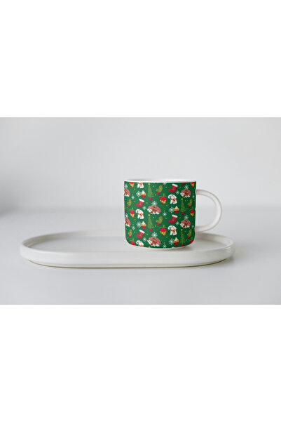 EYBaskı Tasarım Porcelain Christmas Christmas Themed Nescafe Cup