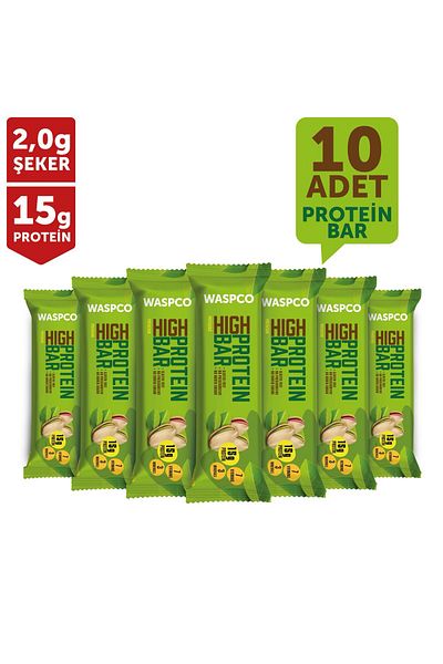 Waspco High Protein Pistachio Bar - 10 Pieces