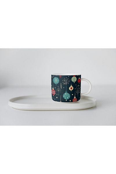 EYBaskı Tasarım Porcelain Christmas Christmas Themed Nescafe Cup