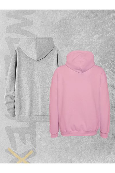 WEARTEX 2 Pack Unisex Oversize Hooded Sweatshirt