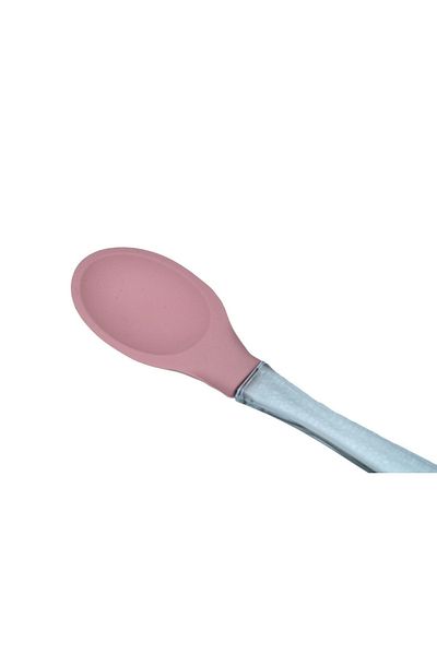 Dore Voir Silicone Spoon with Plastic Handle - Light Pink
