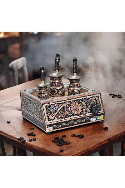 Ardıç Endüstriyel Traditional Turkish Sand Coffee Machine - Home Type Sand Coffee Machine - Copper Sand Coffee Machine