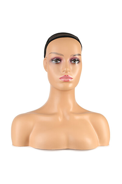 Mina Peruk Omuzlu Peruk Kafa Mankeni - Kumral Tenli