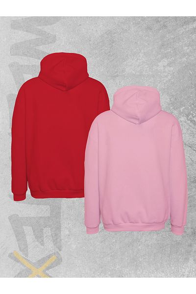 WEARTEX 2 Pack Unisex Oversize Hooded Sweatshirt