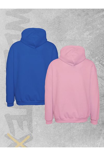 WEARTEX 2 Pack Unisex Oversize Hooded Sweatshirt