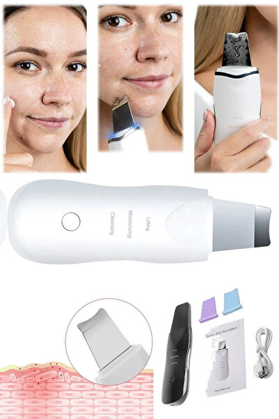 STLIFE Ultrasonic Siyah Nokta Akne Spatula Şarjlı Cilt Temizleyici Derin Yüz ...